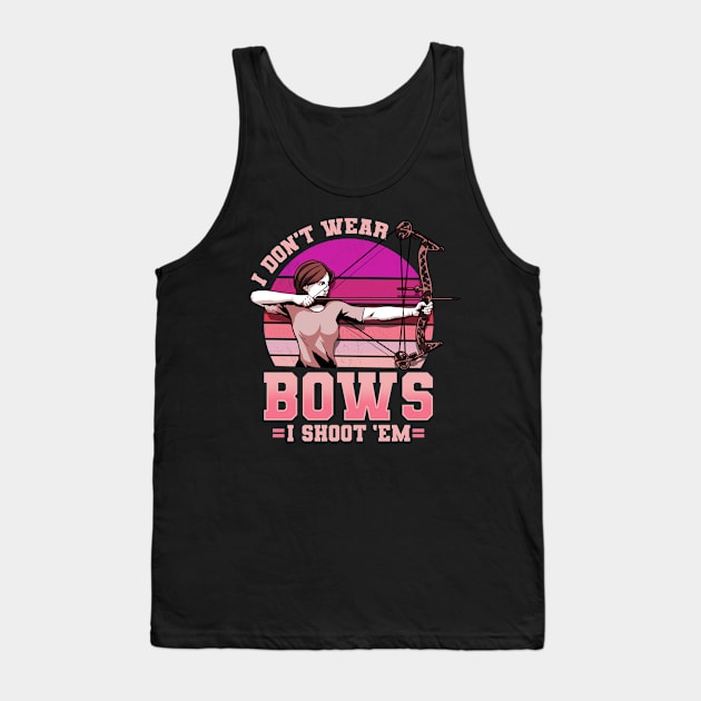 Archery Archer Bow Hunting Tank Top by KAWAIITEE